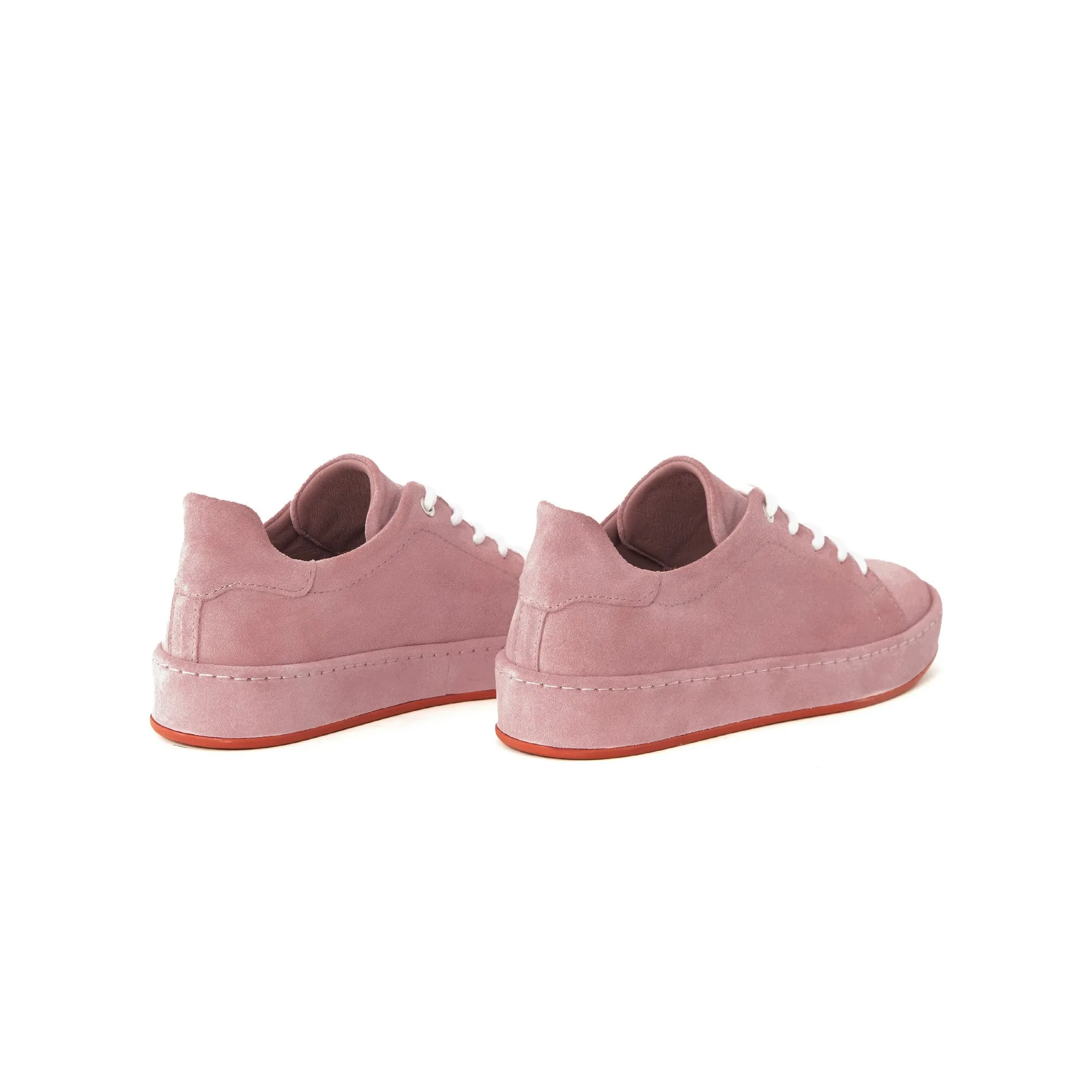 Women's Suede Calf Leather Handmade Sneakers W5007
