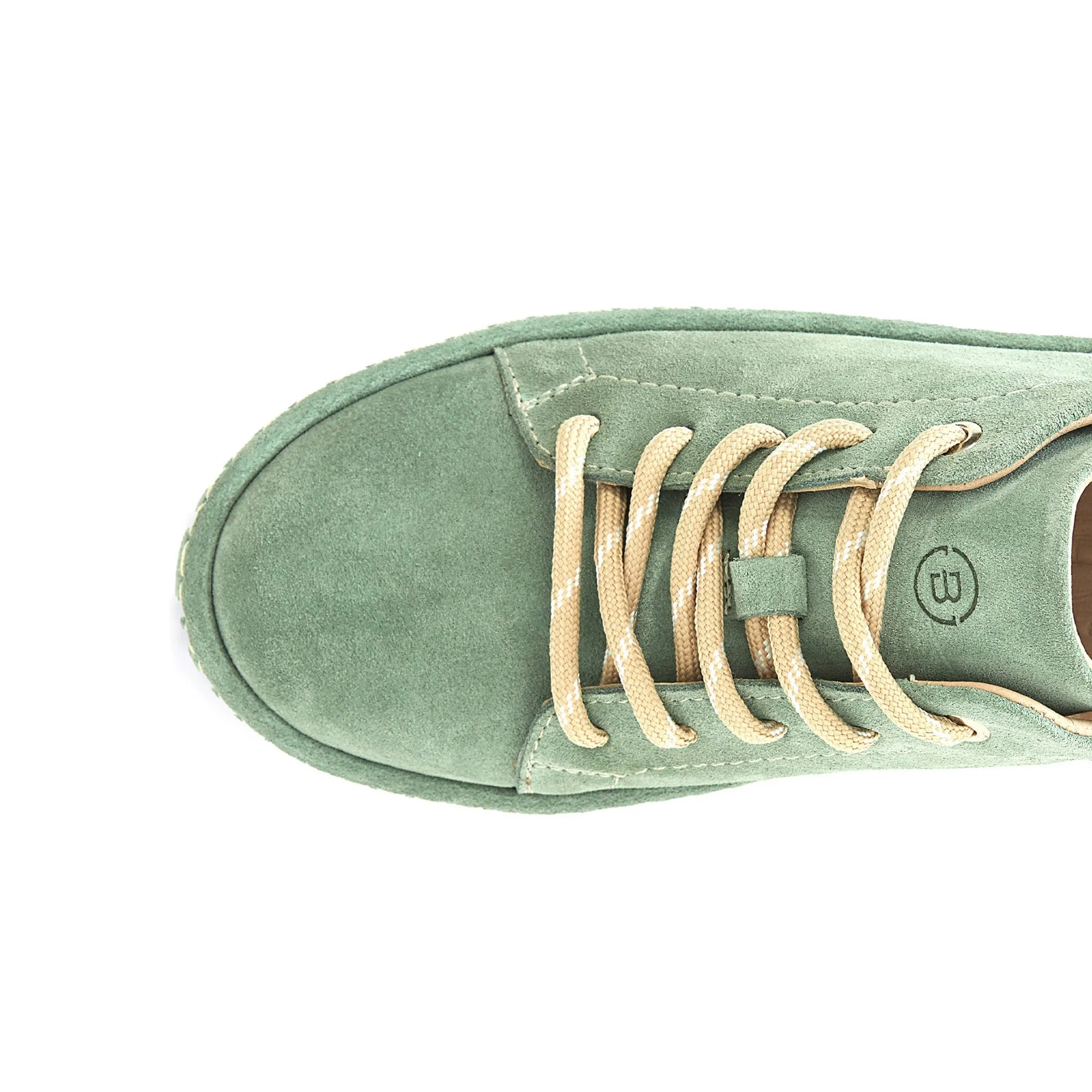 Women's Suede Calf Leather Handmade Sneakers W5007