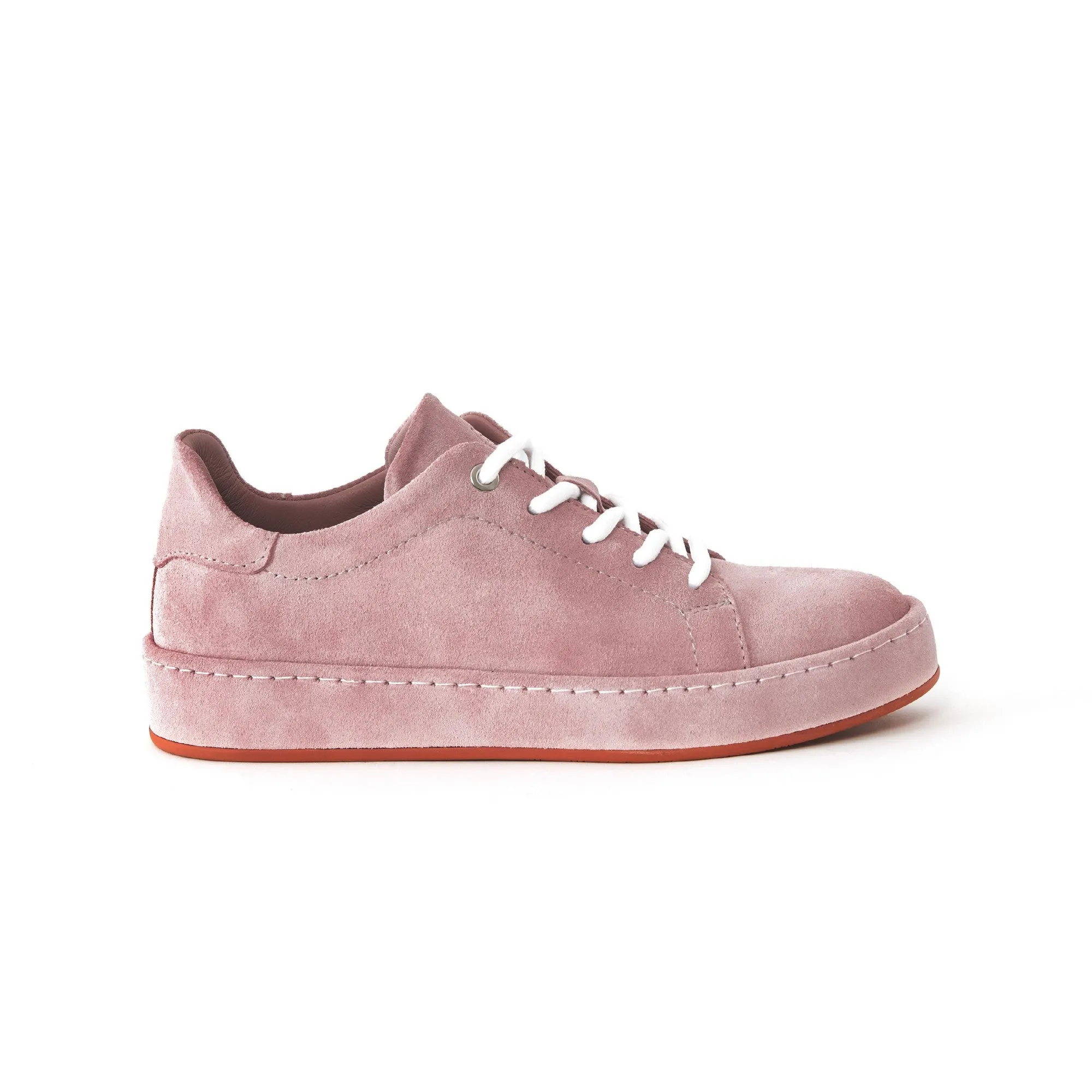 Women's Suede Calf Leather Handmade Sneakers W5007