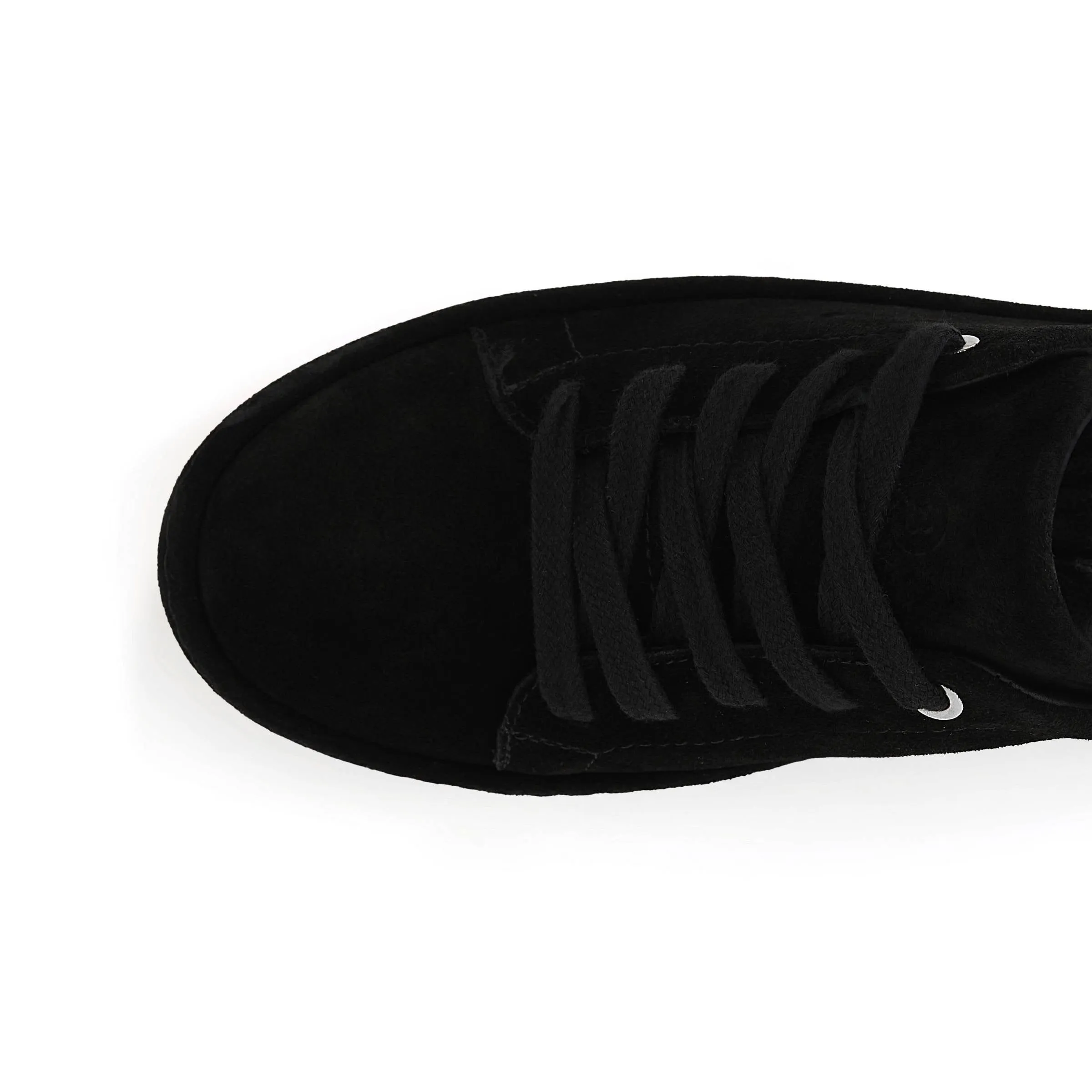 Women's Suede Calf Leather Handmade Sneakers W5007
