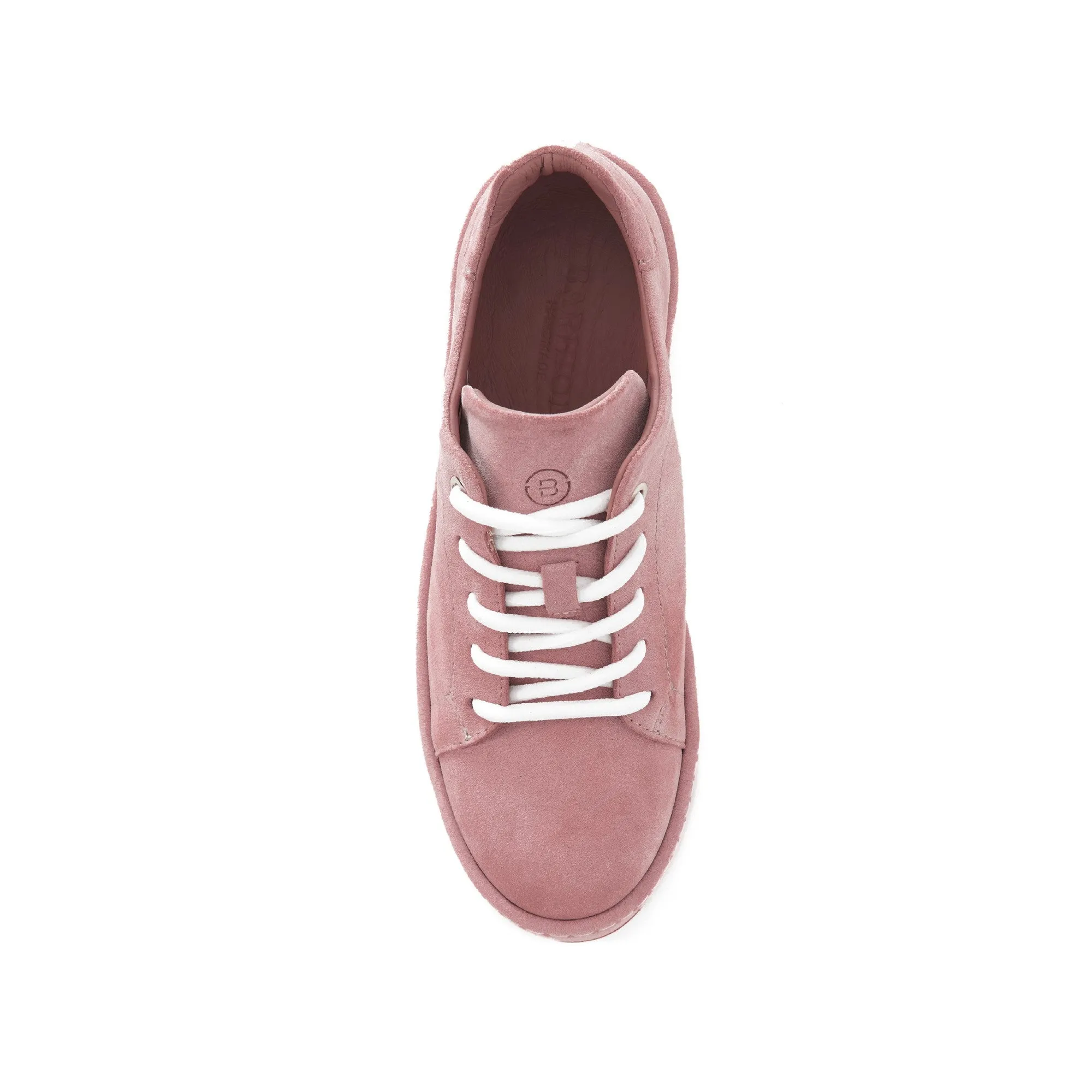 Women's Suede Calf Leather Handmade Sneakers W5007