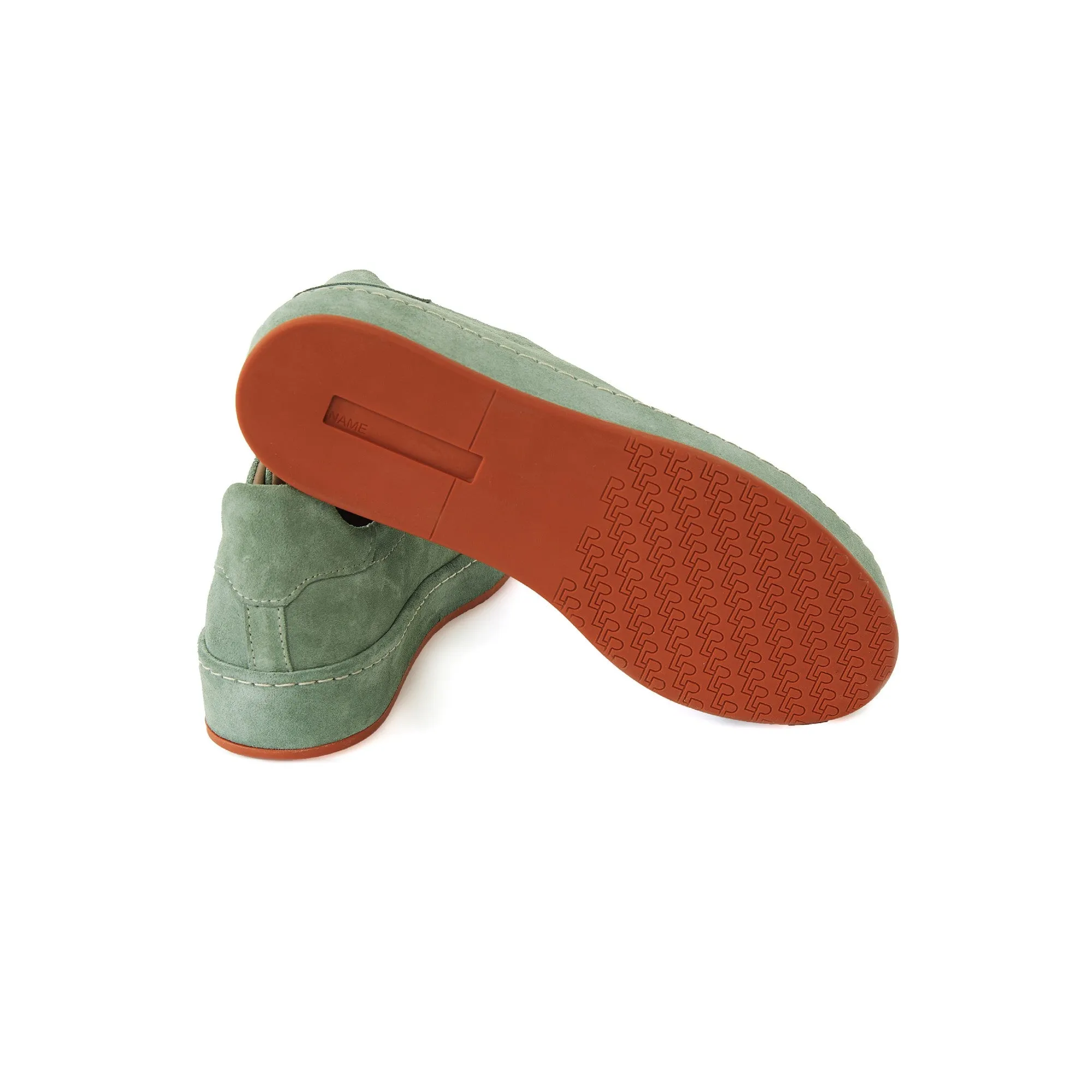 Women's Suede Calf Leather Handmade Sneakers W5007